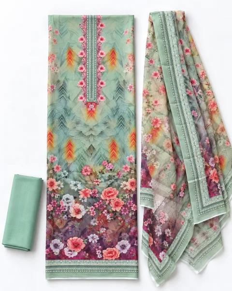 Zam Zam Mint Green Rose Garden Gradient
