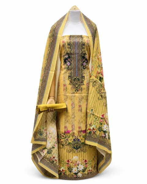 Zam Zam Golden Floral Striped