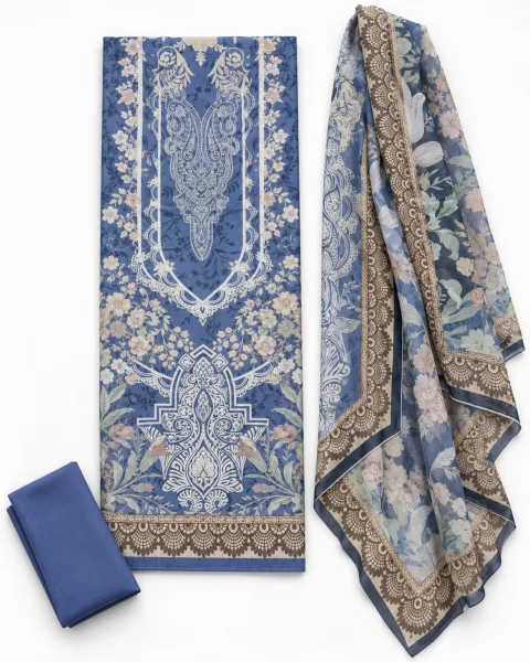 Zam Zam Periwinkle Damask Paisley
