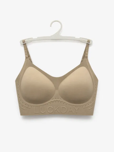 Women's Champagne White & Foundation Skin Bra - Style 8806