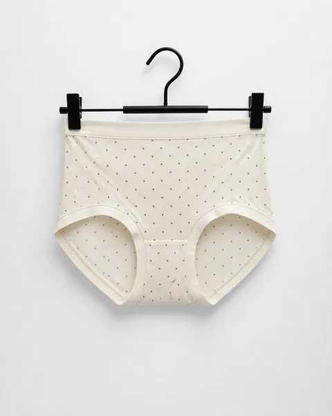 Women's Cream with polka dots Underwear