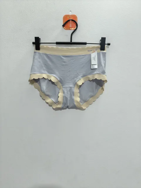 Women's Gray with Beige trim Panty - alternate view
