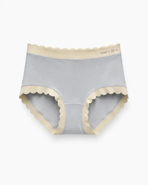 Women's Gray with Beige trim Panty