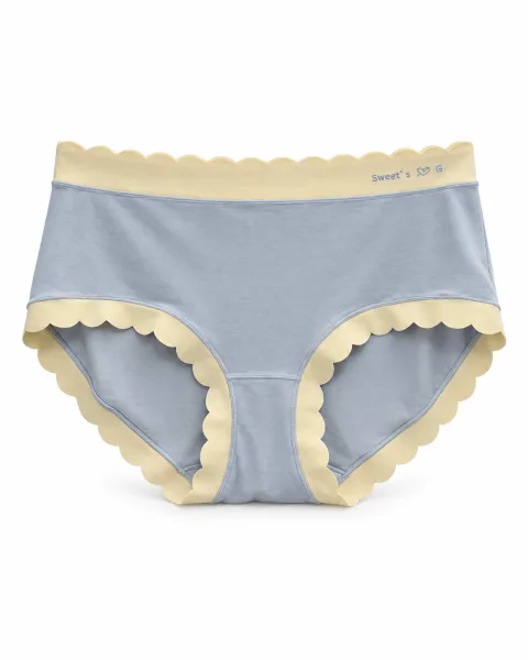 Women's Gray with Beige trim Panty