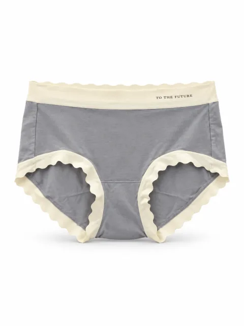 Women's Assorted Multi-Color 4-Piece Moisturizing Two-Tone High-Waist Panty Pack - বিকল্প ছবি