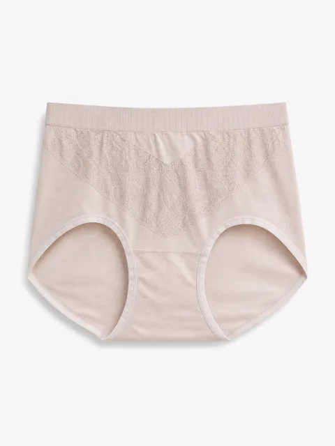 Women's 7A Antibacterial High-Waist Panty - Style 8801BRIEF
