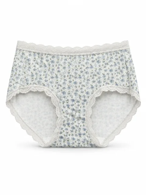 Women's Floral Lace-Trim Briefs - Style 6184