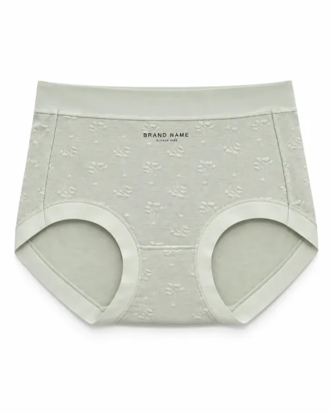 Women's Textured Comfort High-Waist Briefs - Style 507 - alternate view