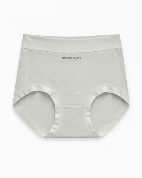 Women's Textured Comfort High-Waist Briefs - Style 507 - alternate view