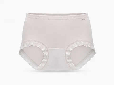 Women's Lace-Trim High-Waist Briefs - Style U80029