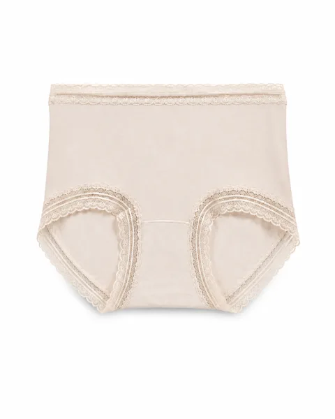 Women's Lace-Trim High-Waist Briefs - Style U80029