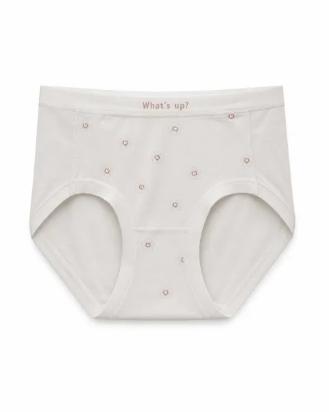 Women's Mini-Floral Smooth High-Waist Briefs - Style 3957