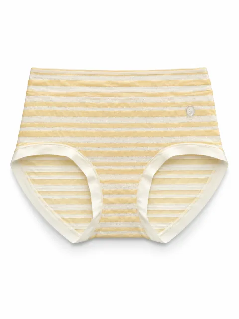 Women's Sheer-Stripe High-Waist Briefs - Style 9345 - alternate view