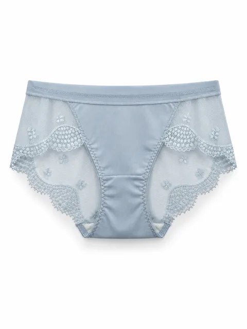 Women's Lace-Panel Mid-Rise Briefs - Style 8271 - alternate view