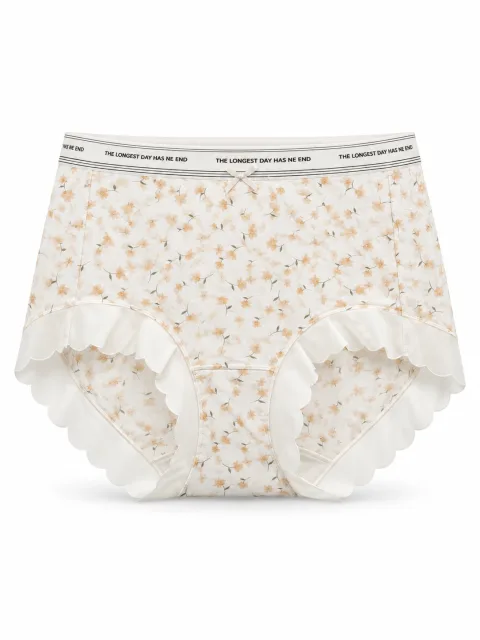 Women's Floral Ruffle-Trim Briefs - Style 33031