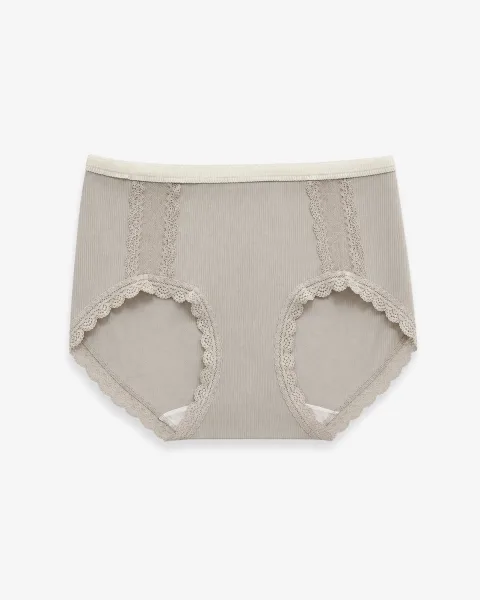 Women's Lace-Trim Comfort Briefs - Style 2133 - alternate view