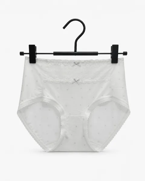 Women's Lace-Panel Printed Briefs - Style 5171 - alternate view