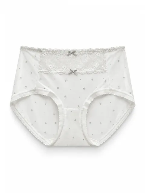 Women's Lace-Panel Printed Briefs - Style 5171 - alternate view