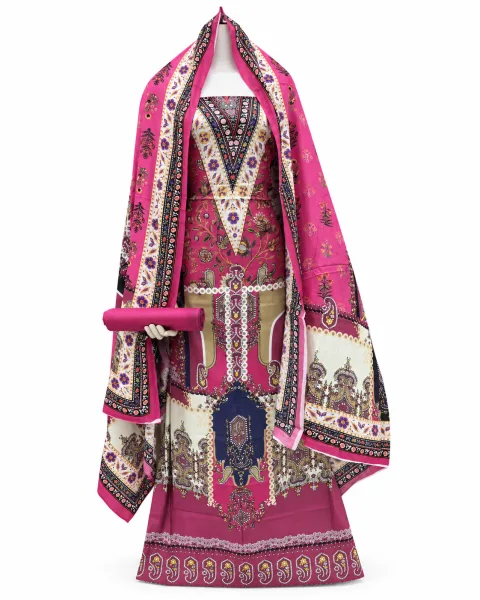 Zam Zam Fuchsia Mosaic Tapestry - alternate view