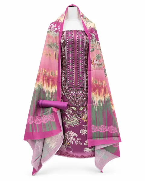 Zam Zam Blush Ikat Panel - alternate view