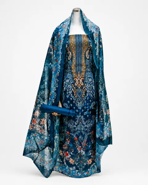 Zam Zam Teal Midnight Garden