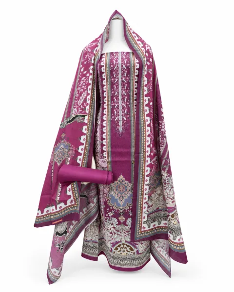 Zam Zam Plum Filigree Panel - alternate view