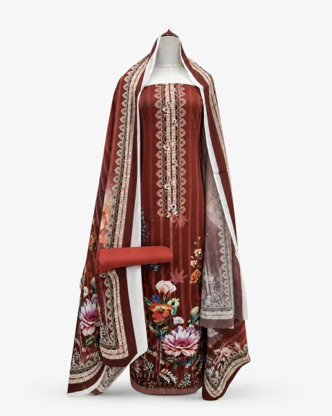 Zam Zam Rust Lotus Scroll
