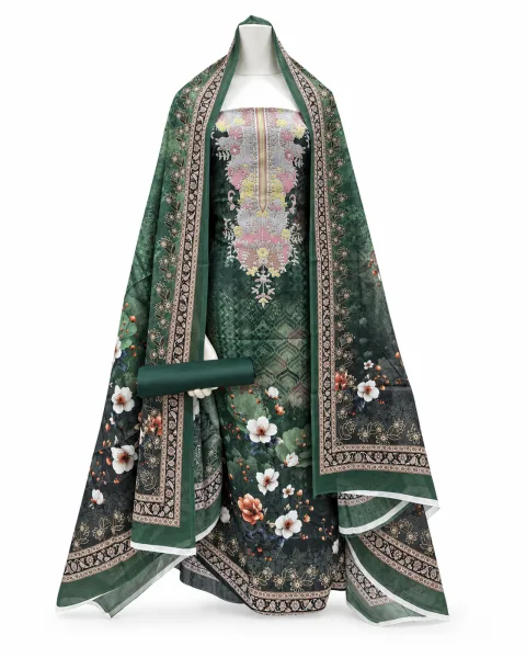 Zam Zam Forest Green Painted Bouquet - alternate view