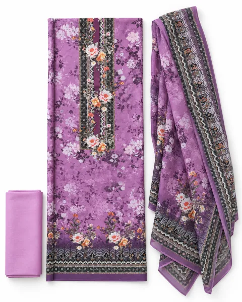 Zam Zam Lilac Floral Trellis