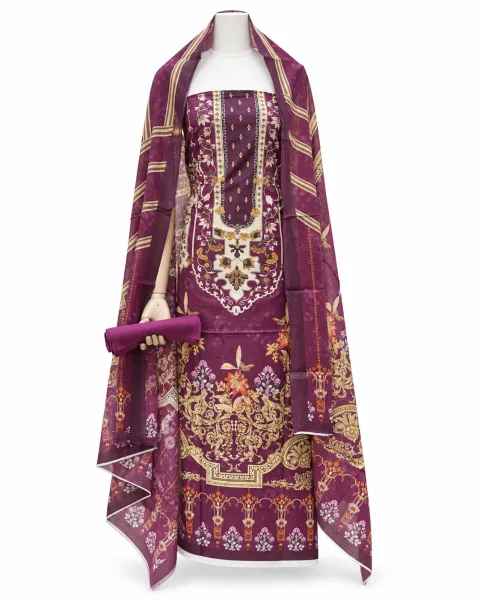 Zam Zam Purple Golden Baroque Bottom - alternate view