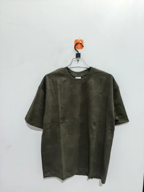 Men's Kelp Green Leaf Print Short Sleeve T-Shirt